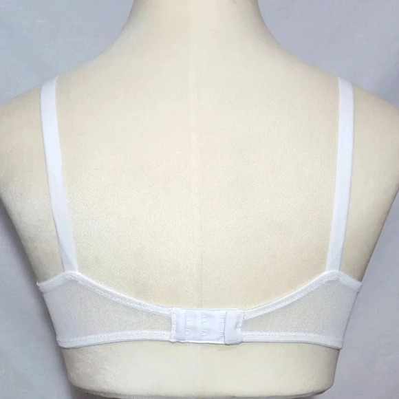 36D Vanity Fair Beautiful Embrace Average Cover UW Bra White NWT - Picture 3 of 3